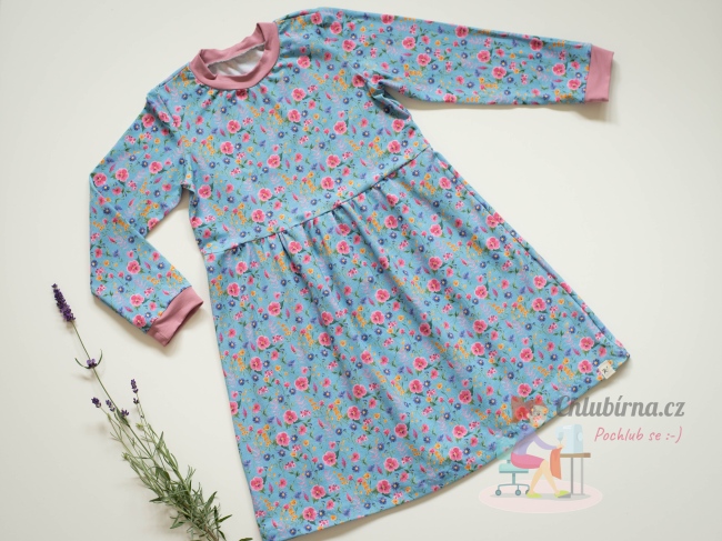výrobek Dívčí šaty z bavlněného úpletu