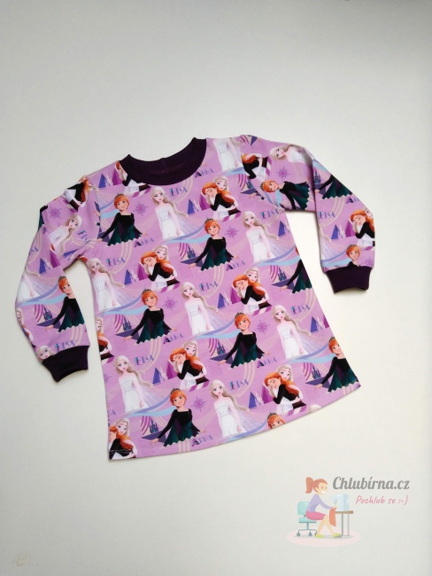 výrobek Dětské mikinové šaty