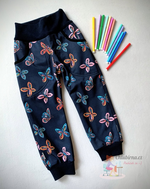 výrobek Softshellové kalhoty s motýlky